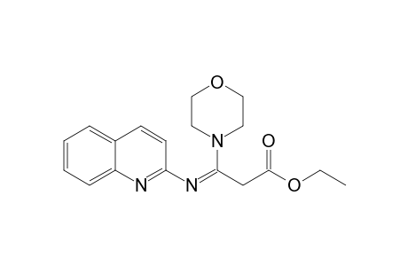 Ethyl 3-morpholino-3-(quinolin-2'-ylimino)propanoate
