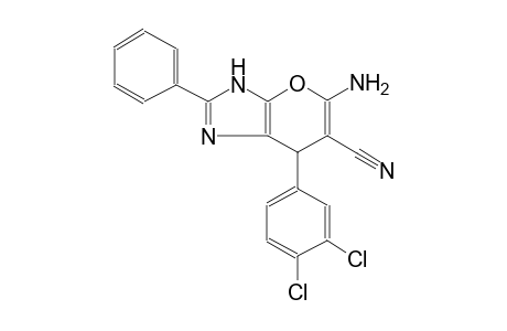 5-amino-7-(3,4-dichlorophenyl)-2-phenyl-3,7-dihydropyrano[2,3-d]imidazole-6-carbonitrile