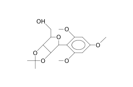 .beta.-1-Deoxy-1-(2,4,6-trimethoxy-phenyl)-2,3-O-isopropylidene-D-ribofuranose