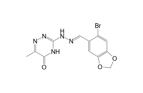 6-bromo-1,3-benzodioxole-5-carbaldehyde (6-methyl-5-oxo-4,5-dihydro-1,2,4-triazin-3-yl)hydrazone