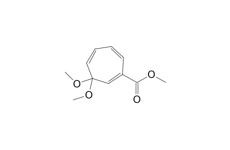 7,7-Dimethoxy-2-(methoxycarbonyl)cyclohepta-1,3,5-triene