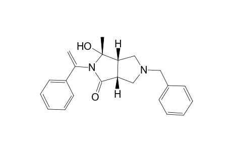 7-Benzyl-4-hydroxy-4-methyl-3-(1'-phenylethenyl)-3,7-diazabicyclo[3.3.o]octan-2-one