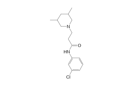 N-(3-Chlorophenyl)-3-(3,5-dimethyl-1-piperidinyl)propanamide