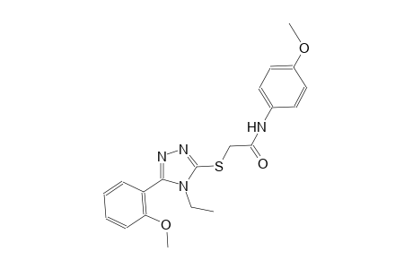 2-{[4-ethyl-5-(2-methoxyphenyl)-4H-1,2,4-triazol-3-yl]sulfanyl}-N-(4-methoxyphenyl)acetamide