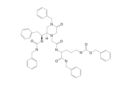 N-[2-[4-BENZYL-(2R)-[(1S)-(3-BENZYLUREIDO)-2-PHENYLETHYL]-5-OXO-PIPERAZIN-1-YL]-ACETYL]-ORN(Z)-NH-BN