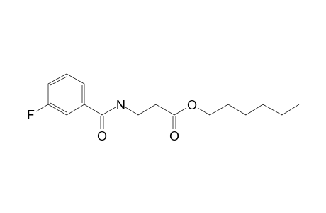 .beta.-Alanine, N-(3-fluorobenzoyl)-, hexyl ester