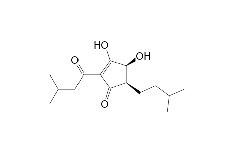 2-Cyclopenten-1-one, 3,4-dihydroxy-5-(3-methylbutyl)-2-(3-methyl-1-oxobutyl)-, (4S-cis)-