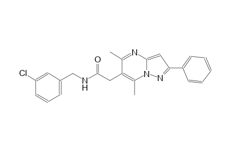 pyrazolo[1,5-a]pyrimidine-6-acetamide, N-[(3-chlorophenyl)methyl]-5,7-dimethyl-2-phenyl-