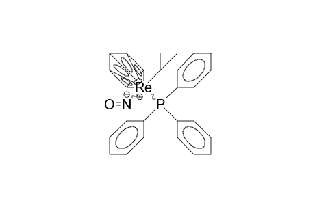 Cyclopentadienyl-isopropyl-nitrosyl-triphenylphosphino rhenium