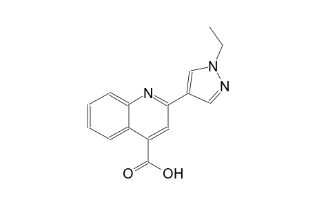 4-quinolinecarboxylic acid, 2-(1-ethyl-1H-pyrazol-4-yl)-