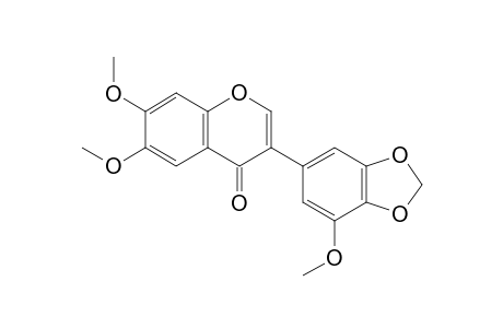 6,7-Dimethoxy-3-(7-methoxy-1,3-benzodioxol-5-yl)-4H-chromen-4-one