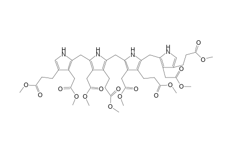 1,4,6,8-Tetrakis[.beta.-(methoxycarbonyl)ethyl]-2,3,5,7-tetrakis[(metHoxycarbonyl)methyl]bilane