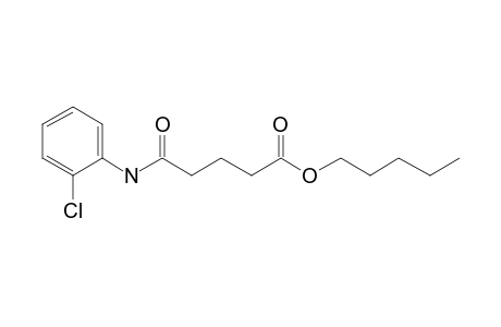 Glutaric acid, monoamide, N-(2-chlorophenyl)-, pentyl ester