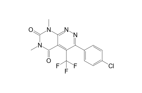 4-Trifluoromethyl-6,8-dimethyl-3-(p-chlorophenyl)-5,6,7,8-tetrahydropyrimido[4,5-c]pyridazine-5,7-dione