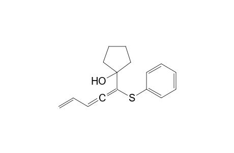 1-Phenylsulfanyl1-(1-hydroxycyclopentyl)-1,2,4-pentatriene