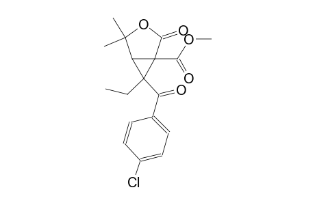 methyl 6-(4-chlorobenzoyl)-6-ethyl-4,4-dimethyl-2-oxo-3-oxabicyclo[3.1.0]hexane-1-carboxylate