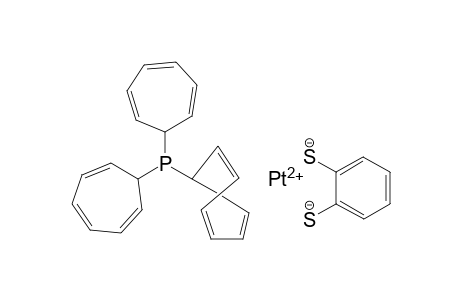 Platinum(II) benzene-1,2-dithiolate tri(cyclohepta-2,4,6-trien-1-yl)phosphane