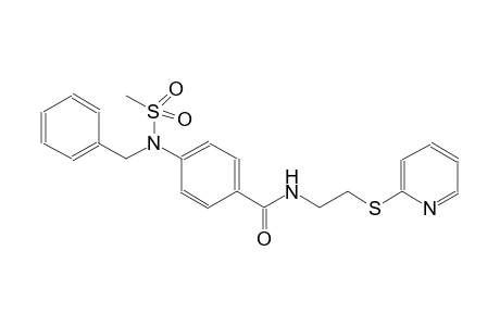 benzamide, 4-[(methylsulfonyl)(phenylmethyl)amino]-N-[2-(2-pyridinylthio)ethyl]-