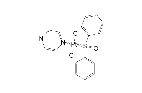 TRANS-PLATINUM-(DIPHENYLSULFOXIDE)-(PYRAZINE)-[CL-(2)]