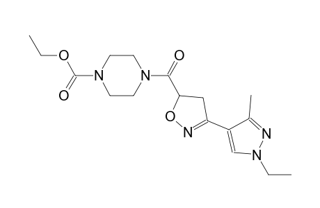 1-piperazinecarboxylic acid, 4-[[3-(1-ethyl-3-methyl-1H-pyrazol-4-yl)-4,5-dihydro-5-isoxazolyl]carbonyl]-, ethyl ester
