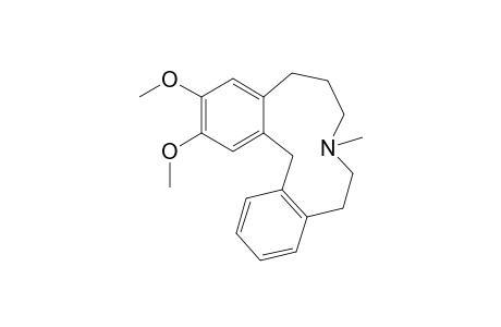 12,13-Dimethoxy-7-methyl-6,7,8,9,10,15-hexahydro-5H-dibenzo[d,g]-3-azacycloundecene