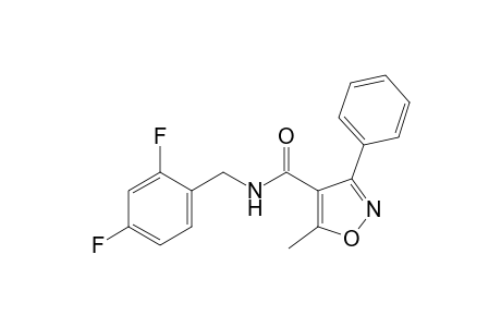 N-(2,4-difluorobenzyl)-5-methyl-3-phenyl-4-isoxazolecarboxamide