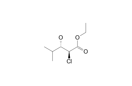 (2S,3S)-2-chloro-3-hydroxy-4-methyl-valeric acid ethyl ester