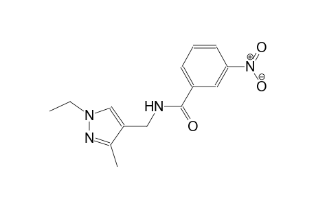 N-[(1-ethyl-3-methyl-1H-pyrazol-4-yl)methyl]-3-nitrobenzamide