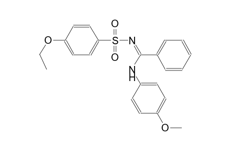 4-ethoxy-N-[(Z)-(4-methoxyanilino)(phenyl)methylidene]benzenesulfonamide
