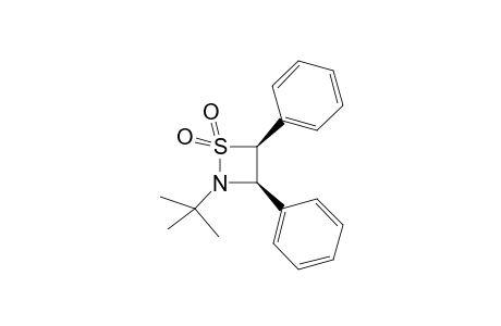 cis-2-t-Butyl-3,4-diphenyl-1,2-thiazetizine 1,1-dioxide