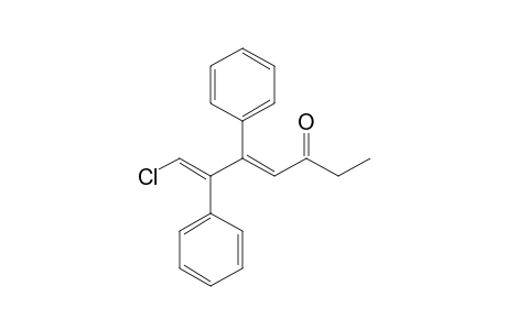 1-Chloro-2,3-diphenylhepta-1,3-dien-5-one