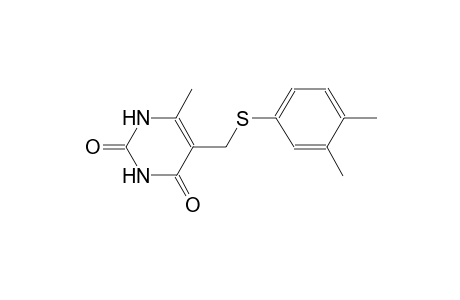 2,4(1H,3H)-pyrimidinedione, 5-[[(3,4-dimethylphenyl)thio]methyl]-6-methyl-