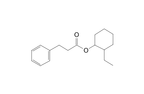 Benzenepropanoic acid, 2-ethylcyclohexyl ester