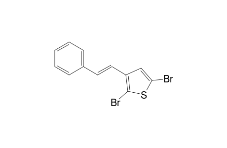 3-(2-Phenylvinyl)-2,5-dibromothiophene