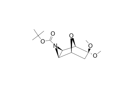 (1RS,2SR,4RS,5RS)-(TERT.-BUTYL)-6,6-DIMETHOXY-3-AZA-8-OXATRICYCLO-[3.2.1.0]-OCTANE-3-CARBOXYLATE