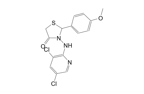 3-[(3,5-dichloro-2-pyridinyl)amino]-2-(4-methoxyphenyl)-1,3-thiazolidin-4-one