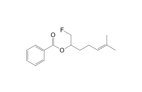 1-Fluoro-6-methylhept-5-en-2-yl benzoate