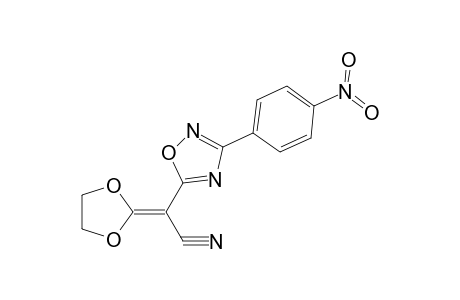 2-(1,3-dioxolan-2-ylidene)-2-[3-(4-nitrophenyl)-1,2,4-oxadiazol-5-yl]acetonitrile