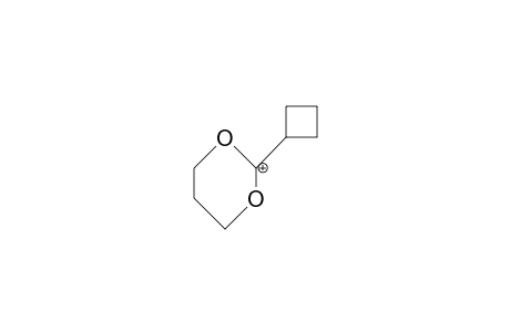 2-Cyclobutyl-1,3-dioxan-2-ylium cation