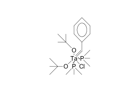 Benzylidene-chloro-bis(T-butoxy)-bis(trimethylphosphine) tantalum
