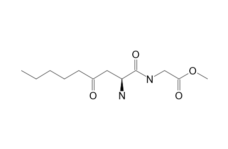 Glycine, N-(2-amino-1,4-dioxononyl)-, methyl ester, (S)-