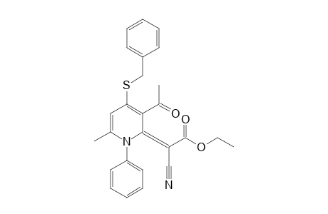 3-Acetyl-4-benzylthio-6-methyl-1-phenyl-2-[(cyano)(ethoxycarbonyl)methylene]-1,2-dihydropyridine