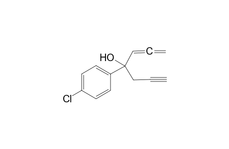 4-(4-Chlorophenyl)hepta-1,2-dien-6-yn-4-ol