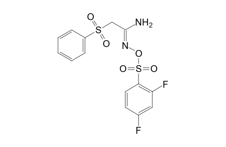 O-[(2,4-difluorophenyl)sulfonyl]-2-(phenylsulfonyl)acetamidoxime