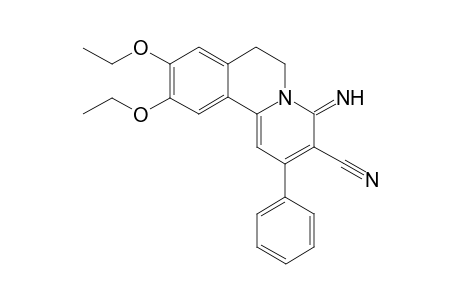 9,10-Diethoxy-6,7-dihydro-4-imino-2-phenyl-4H-benzo[quinolizine-3-carbonitrile