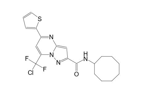7-[chloranyl-bis(fluoranyl)methyl]-N-cyclooctyl-5-thiophen-2-yl-pyrazolo[1,5-a]pyrimidine-2-carboxamide