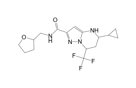 5-cyclopropyl-N-(tetrahydro-2-furanylmethyl)-7-(trifluoromethyl)-4,5,6,7-tetrahydropyrazolo[1,5-a]pyrimidine-2-carboxamide