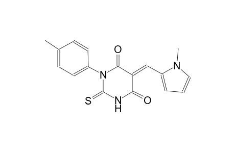 4,6(1H,5H)-pyrimidinedione, dihydro-1-(4-methylphenyl)-5-[(1-methyl-1H-pyrrol-2-yl)methylene]-2-thioxo-, (5E)-