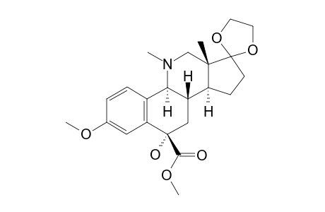 SPIRO-[6-HYDROXY-3-METHOXY-6-METHOXYCARBONYL-11-METHYL-11-AZAESTRA-1,3,5(10)-TRIENE-17,2'-DIOXALANE