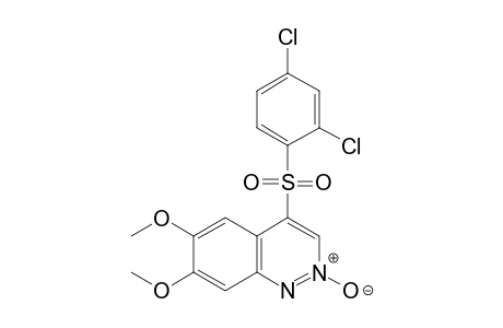 4-[(2,4-DICHLOROPHENYL)SULFONYL]-6,7-DIMETHOXYCINNOLINE, 2-OXIDE